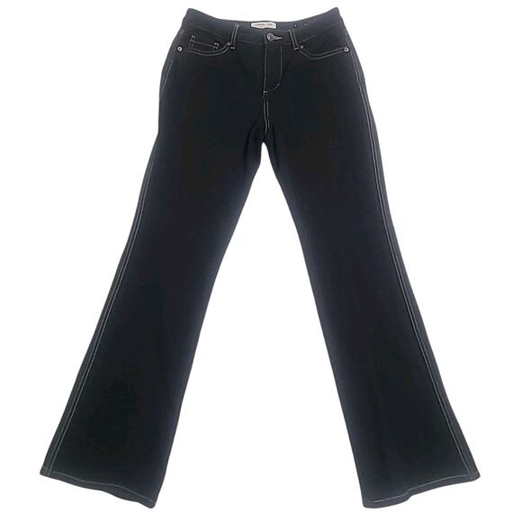 Womens Jeans Black Coldwater Creek 6P Straight Leg Natural Fit Mid Rise - Picture 5 of 11